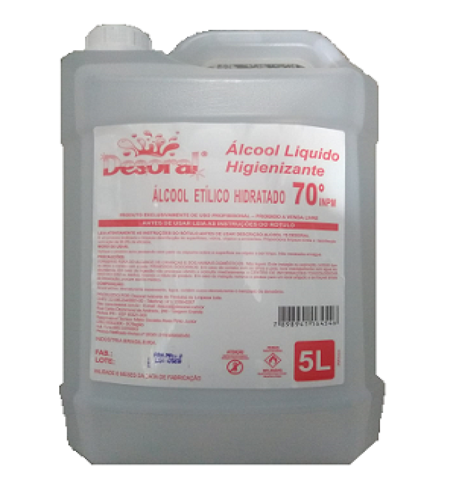 ALCOOL LÍQ. 70% DESORAL 5L