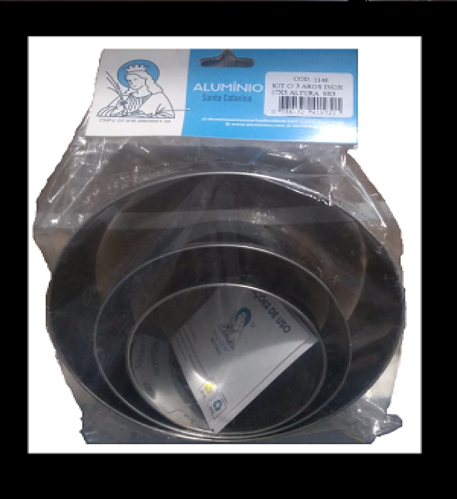 KIT C/ 3 UN. CORTADOR ALUM. 7x5 / 9x5 / 12x5