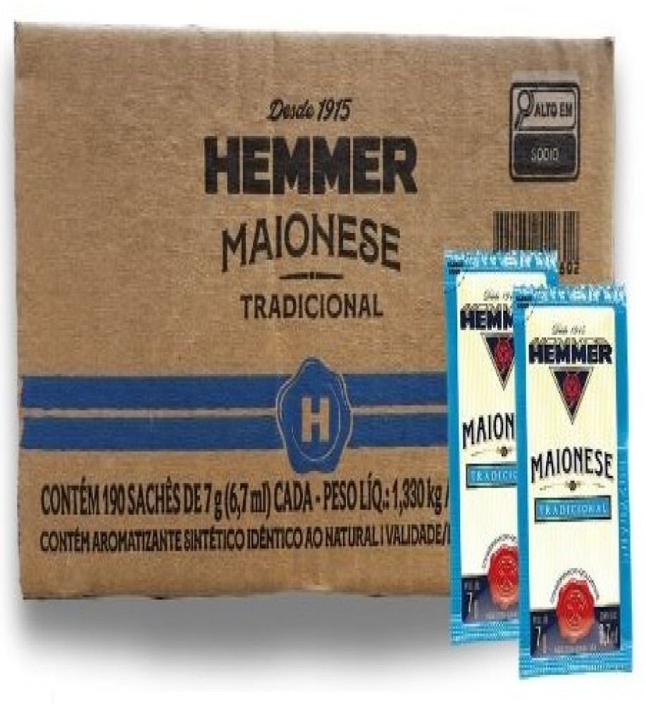 MAIONESE HEMMER SACHÊ 190X7GR
