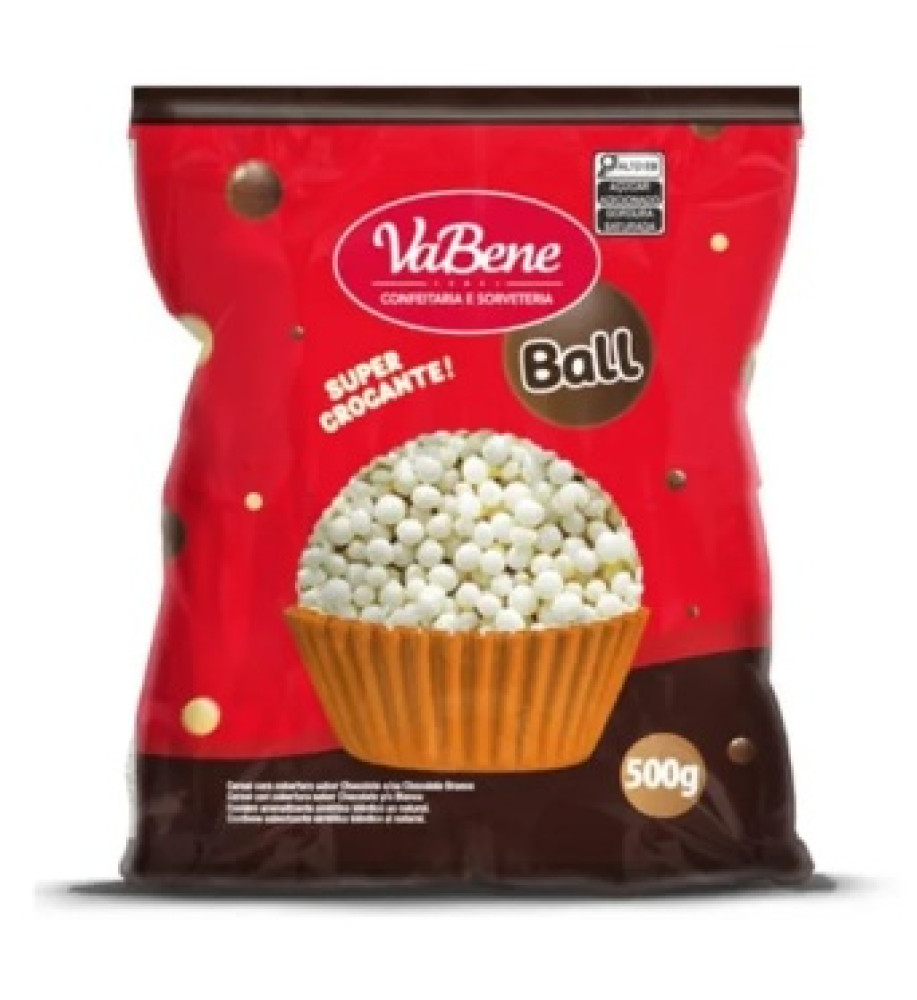 CEREAL MINIBALL BRANCO 500GR