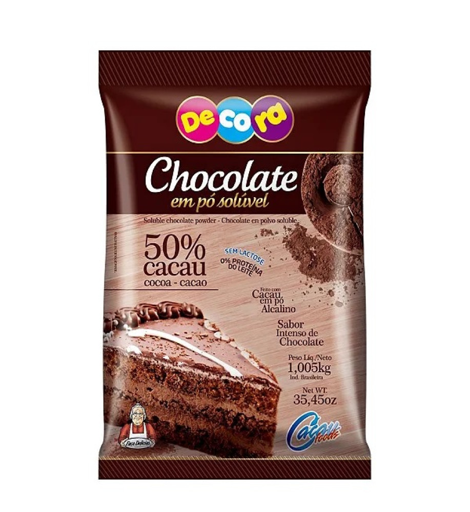 CHOCOLATE EM PÓ 50% CACAU FOODS 1KG