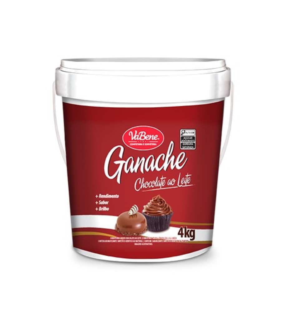 GANACHE AO LEITE VABENE 4KG