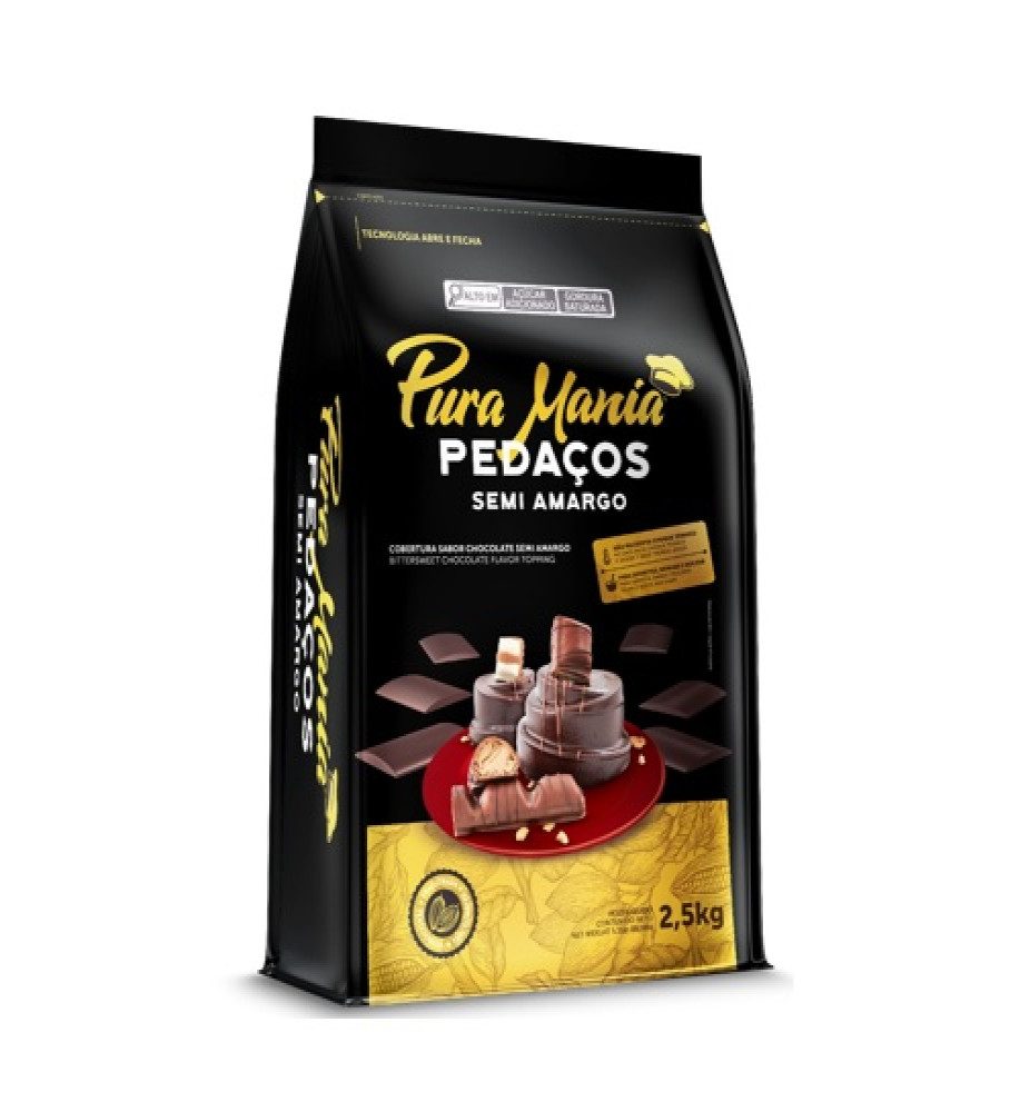 COBERTURA PURA MANIA SEMI AMARGO 2,5KG