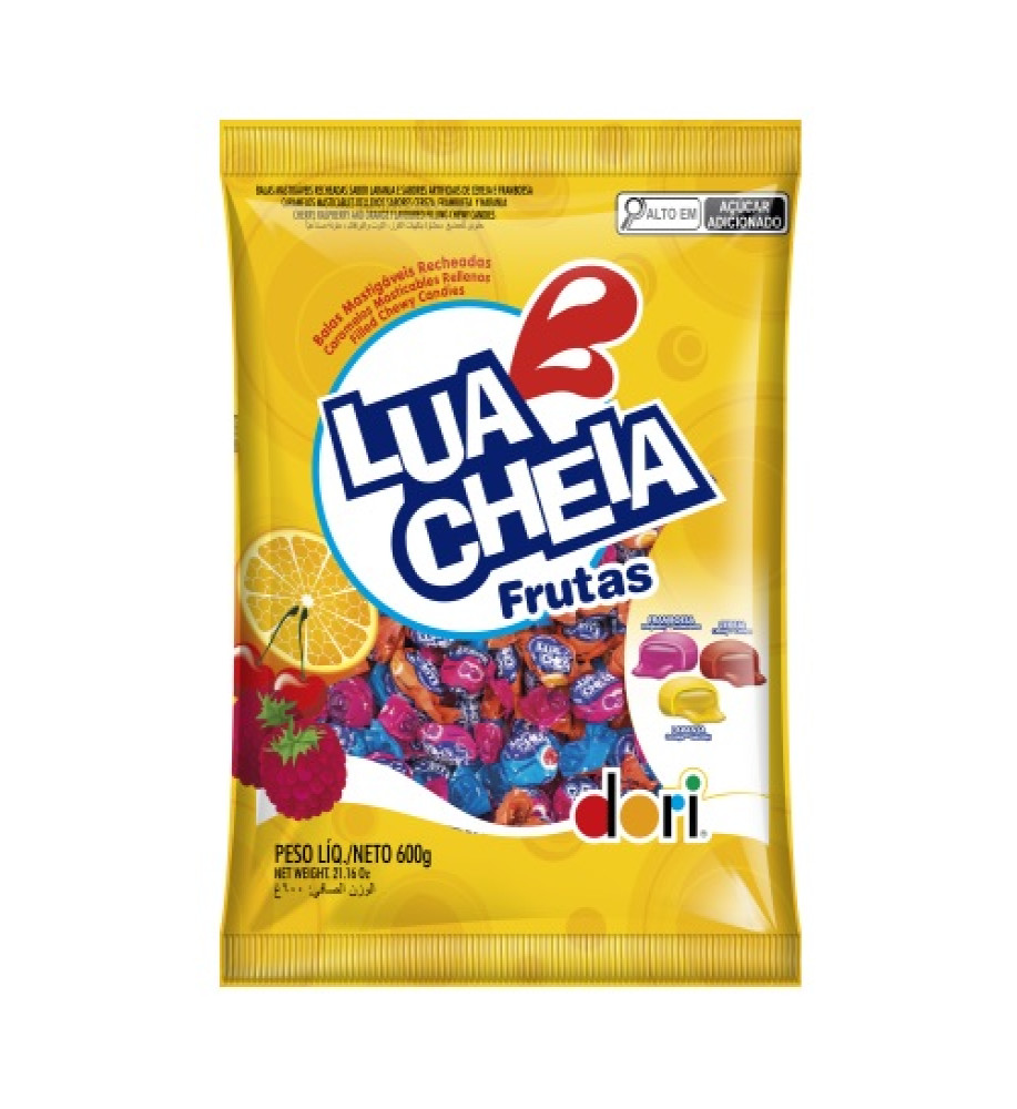 BALA LUA CHEIA FRUTAS 600G