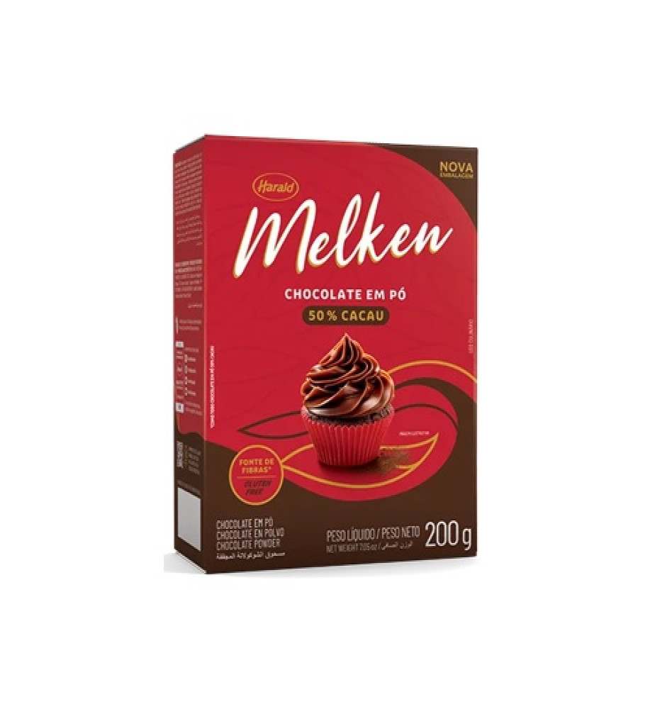 CHOCOLATE EM PÓ 50% MELKEN 200G