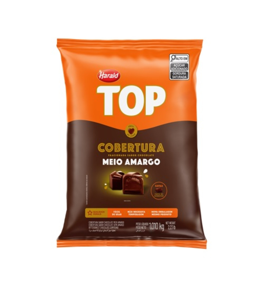 COBERTURA GOTAS TOP MEIO AMARGO 1KG