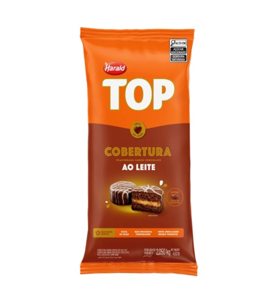COBERTURA GOTAS TOP AO LEITE 2KG