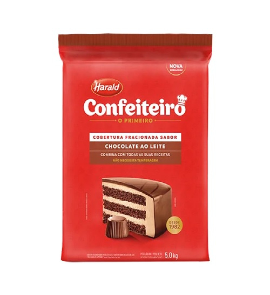 COBERTURA FRACIONADA CONFEITEIRO AO LEITE 5KG