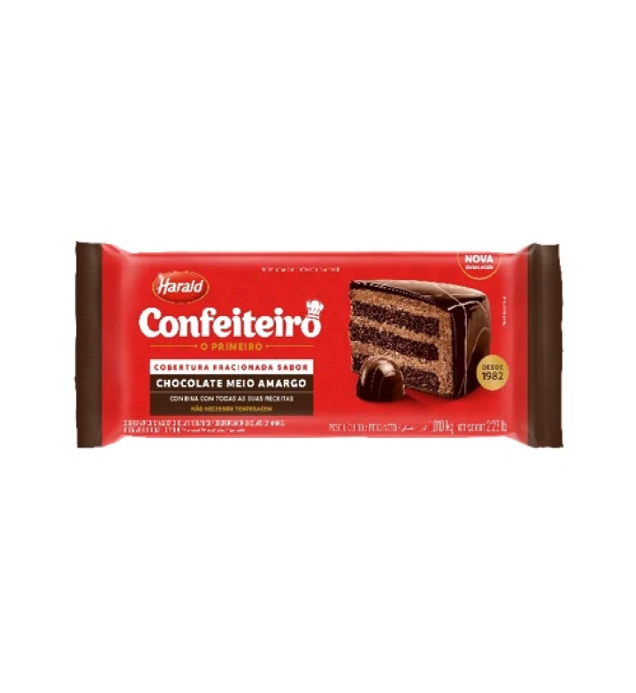 COBERTURA FRACIONADA CONFEITEIRO MEIO AMARGO 1KG