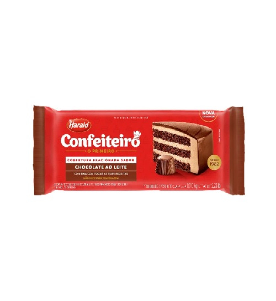 COBERTURA FRACIONADA CONFEITEIRO AO LEITE 1KG