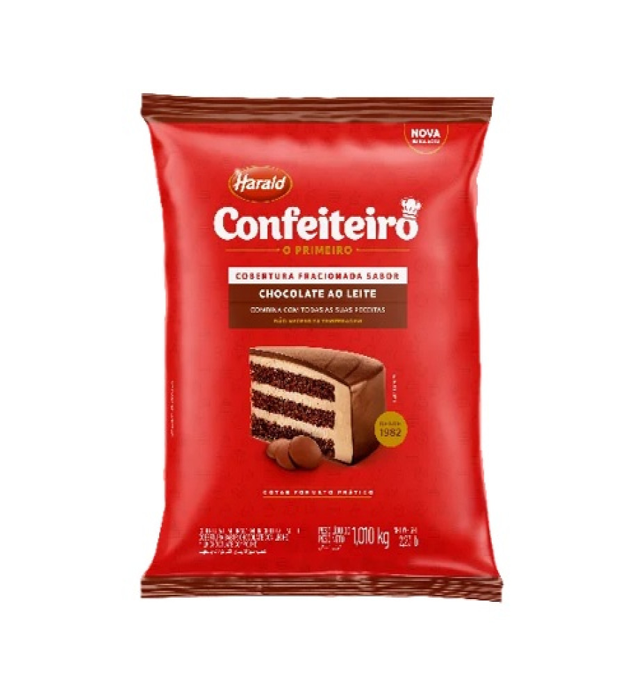 COBERTURA GOTAS CONFEITEIRO AO LEITE 1KG