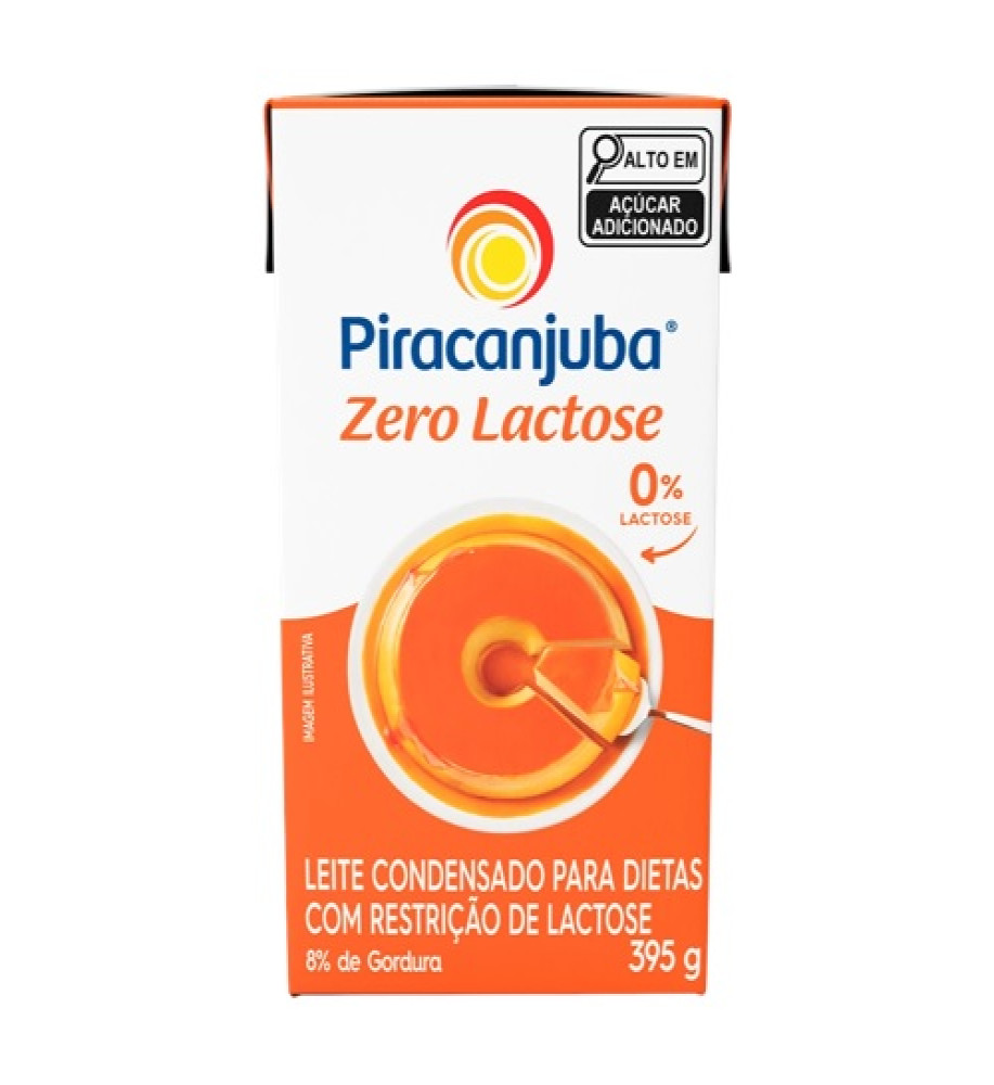 LEITE CONDENSADO ZERO LACTOSE PIRACANJUBA 395G