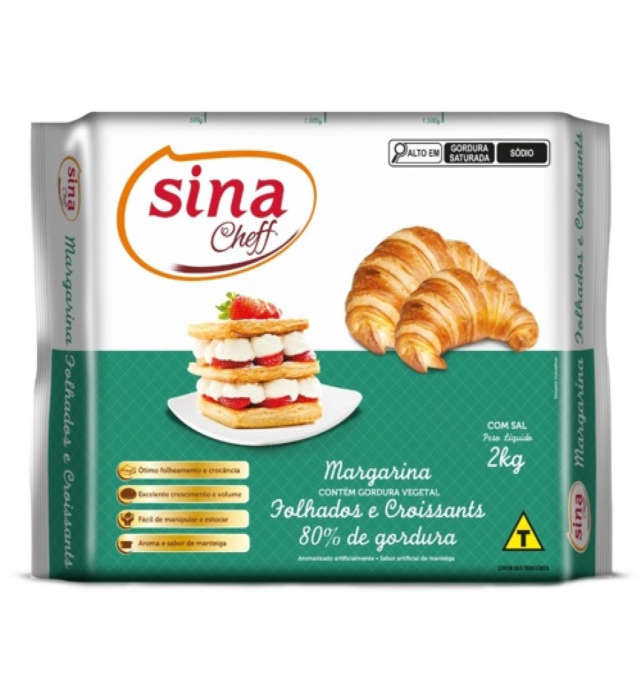 MARGARINA FOLHADOS SINA 2KG