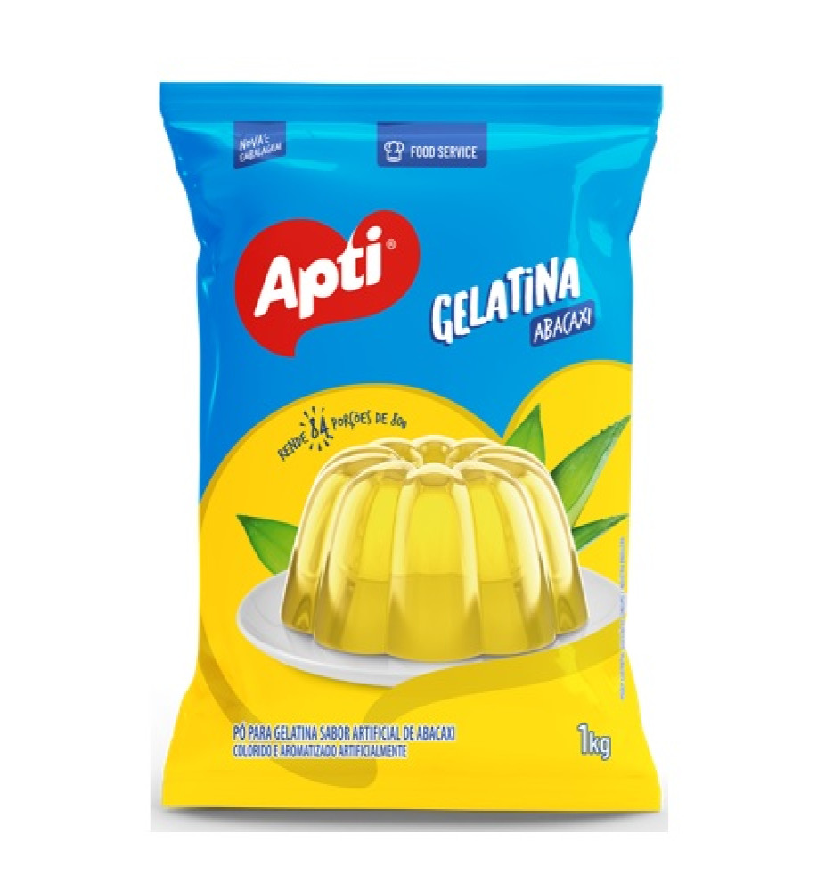 GELATINA EM PÓ ABACAXI APTI 1KG