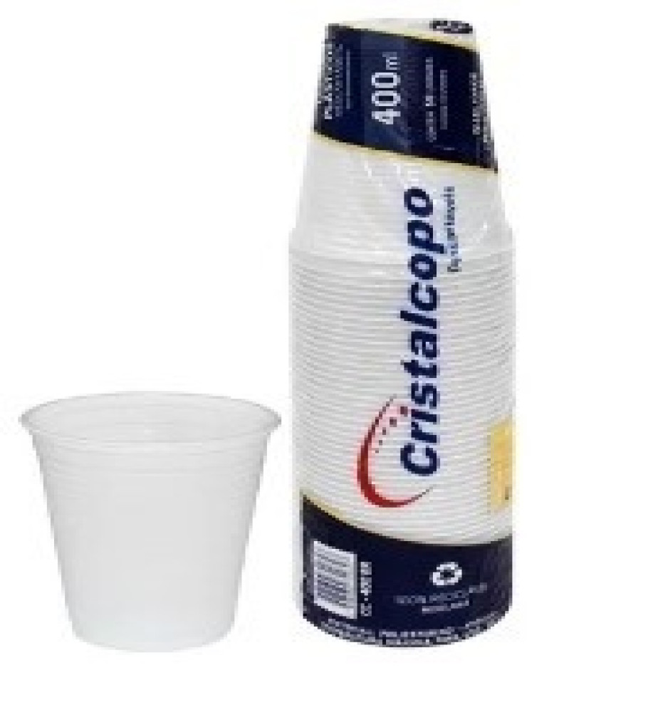 COPO DESCARTAVEL CRISTALCOPO 300ML C/100UN