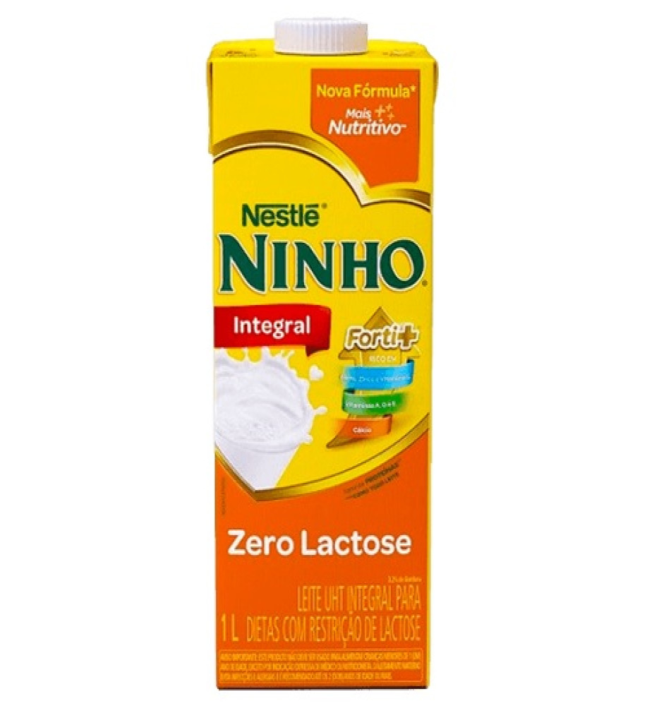 LEITE UHT INTEGRAL ZERO LACTOSE NINHO 1L