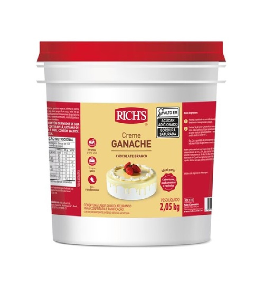 GANACHE BRANCO RICH'S 2KG