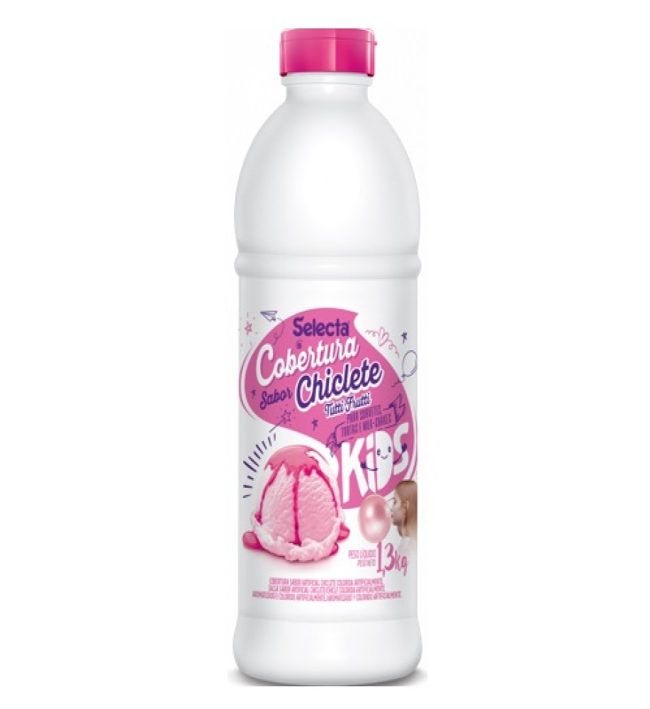 COBERTURA PARA SORVETE CHICLETE SELECTA 1,3KG