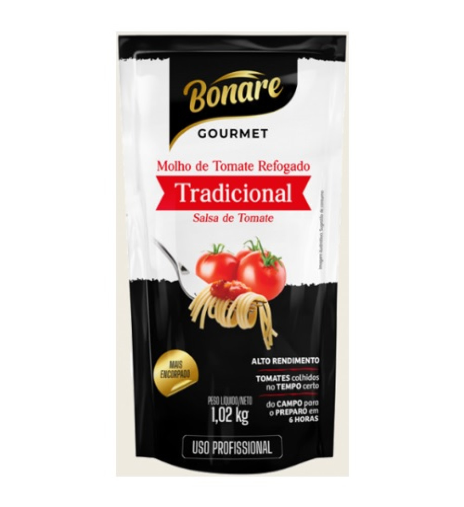 MOLHO DE TOMATE GOURMET BONARE 1,02KG