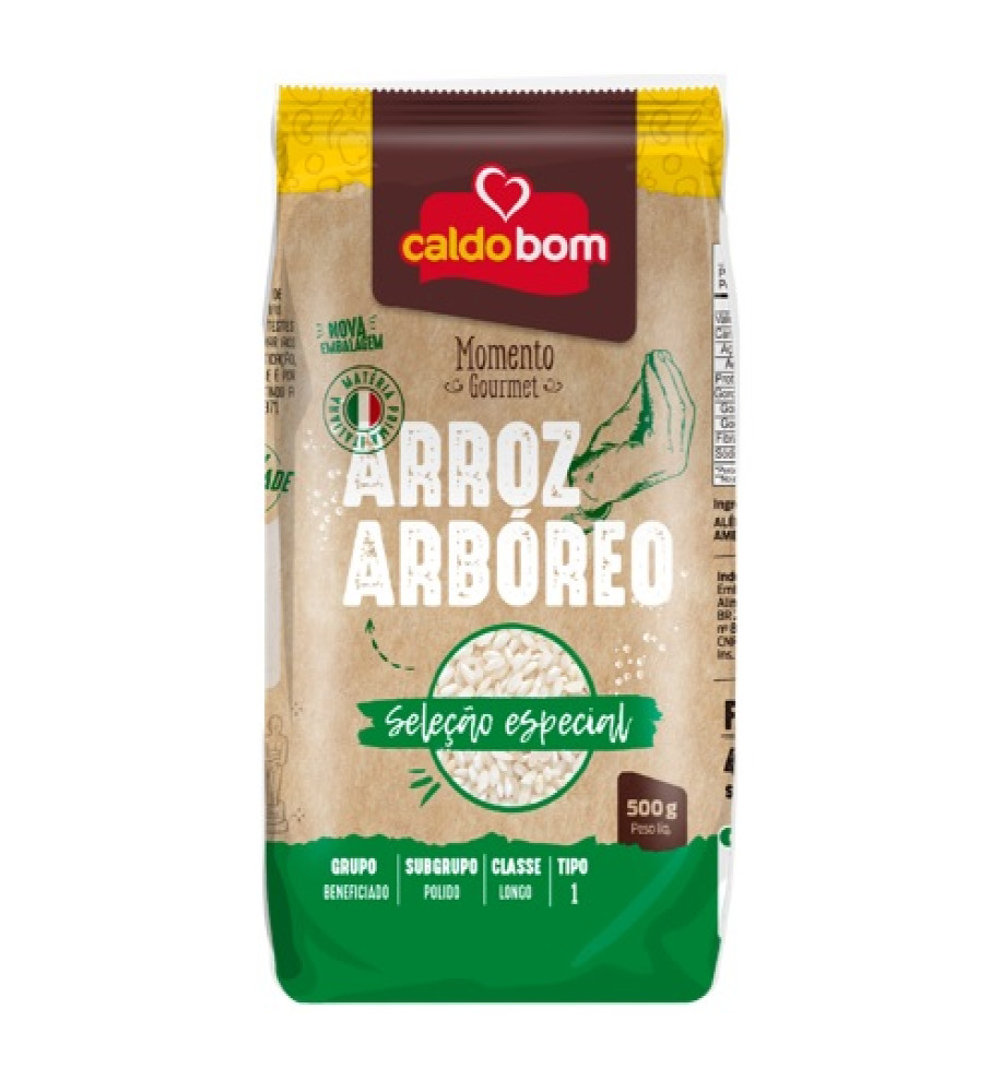 ARROZ ARBÓREO CALDO BOM 500G