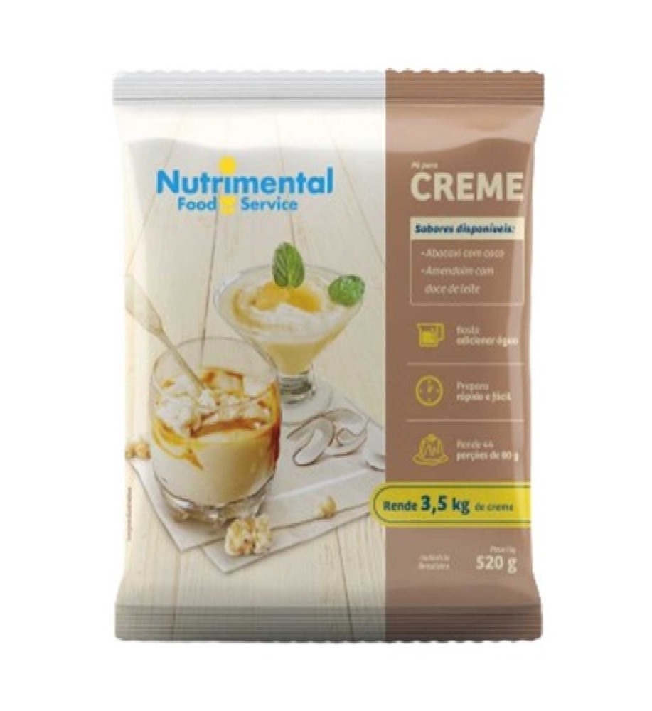 CREME AMENDOIM/DOCE DE LEITE NUTRIMENTAL 520G