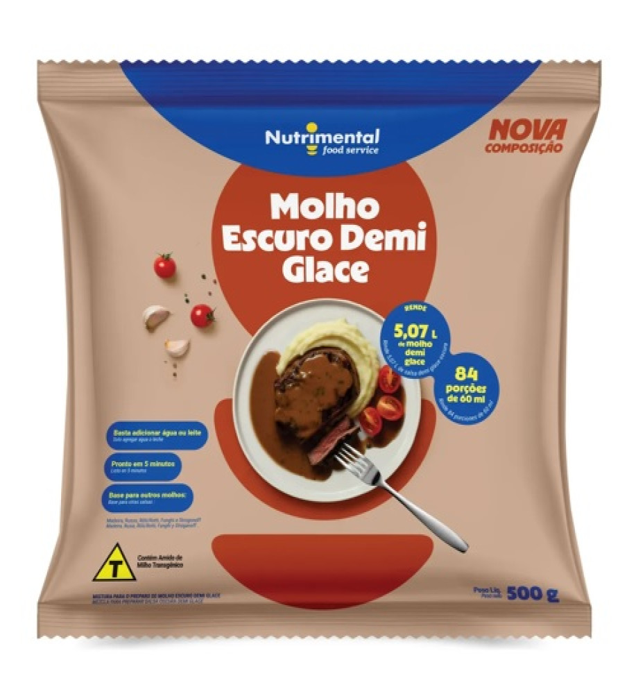 MOLHO ESCURO DEMI GLACE NUTRIMENTAL 500G