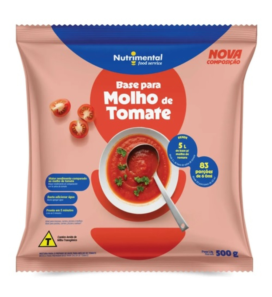 BASE PARA MOLHO DE TOMATE NUTRIMENTAL 500G