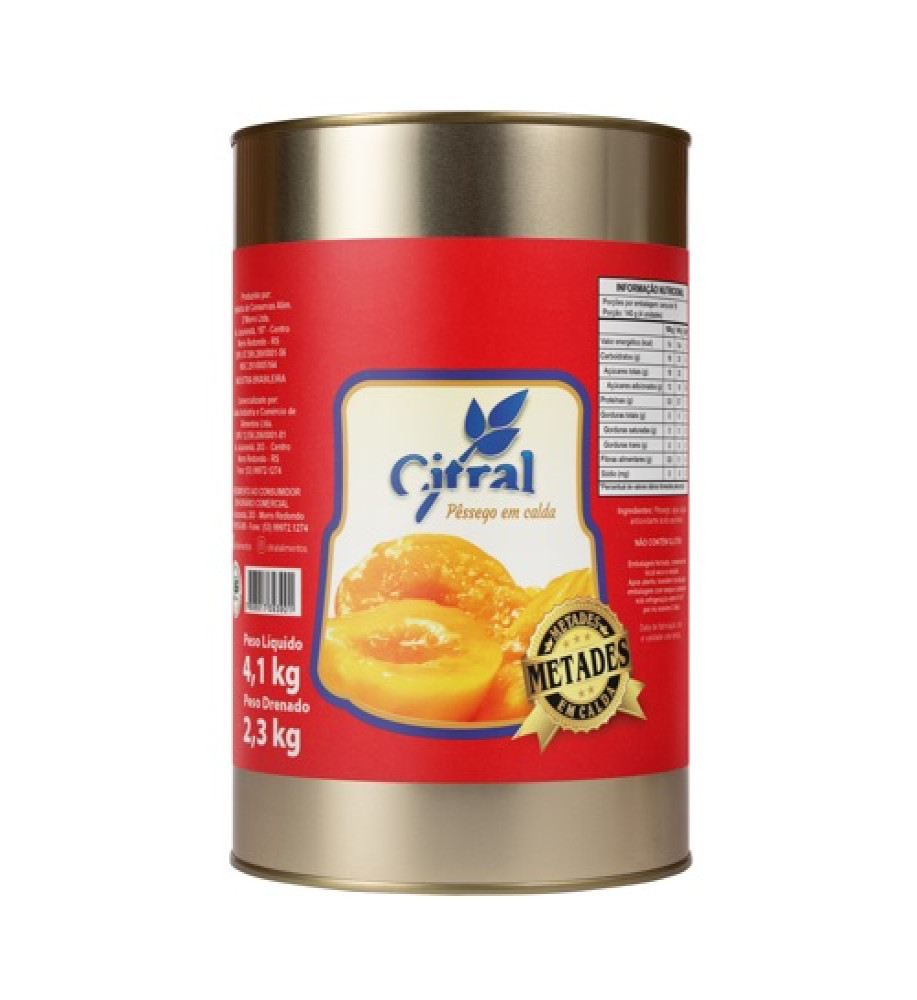 PÊSSEGO METADES CITRAL 4,1KG