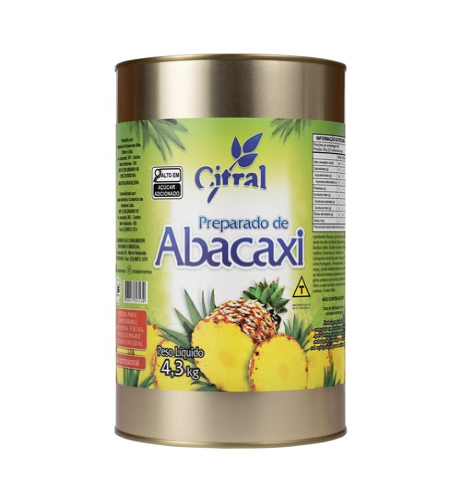 POLPA DE ABACAXÍ CITRAL 4,3KG