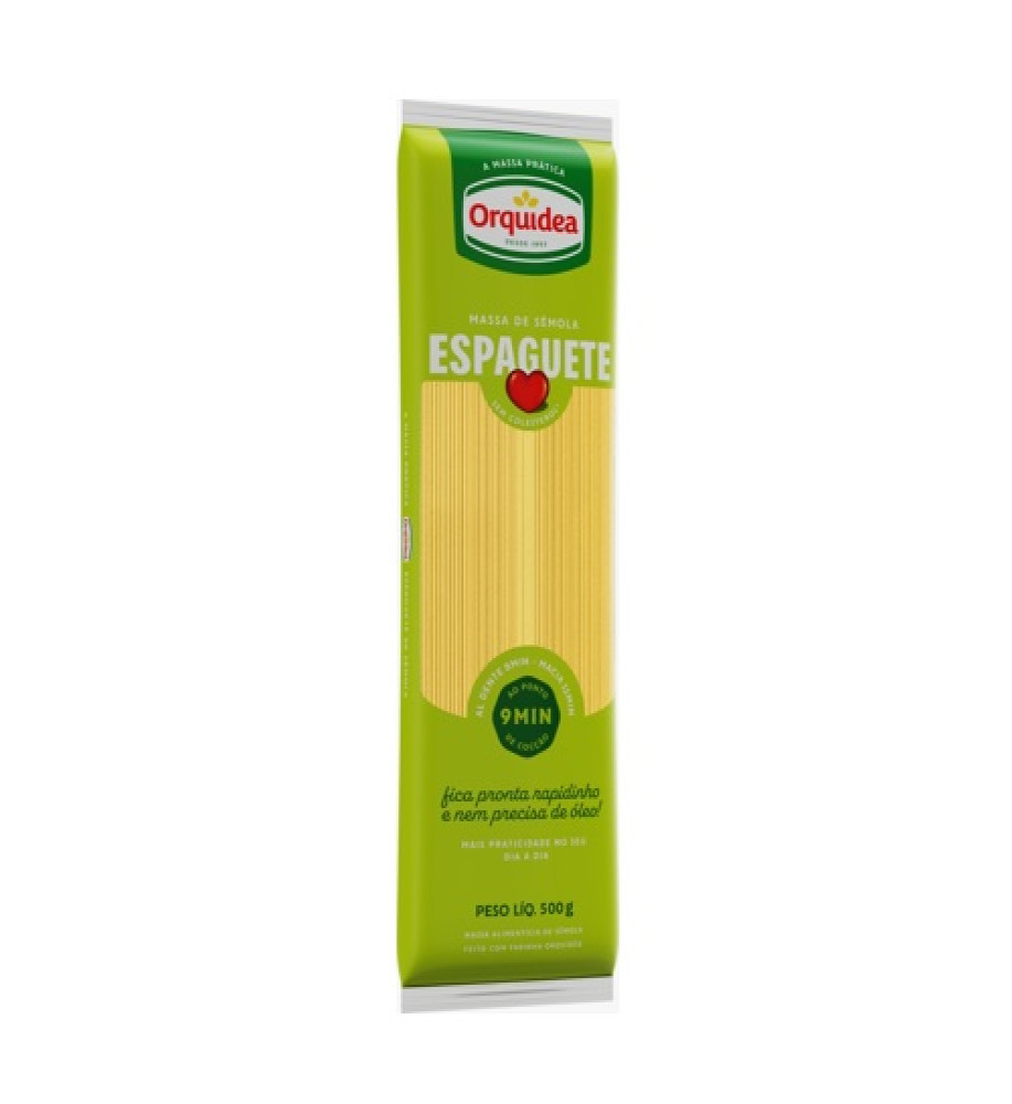 MACARRÃO ESPEGUETE ORQUÍDEA S/OVOS 500G
