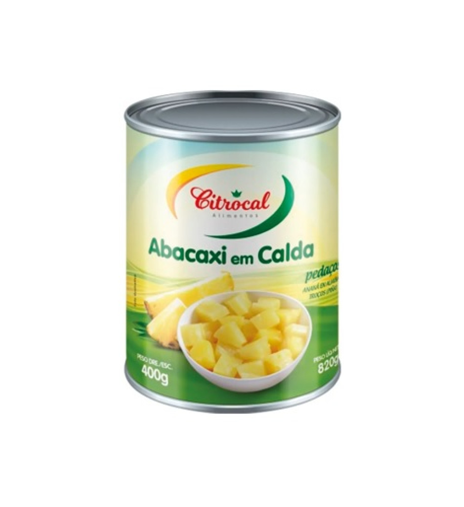 ABACAXÍ  EM PEDAÇOS CITROCAL 400G
