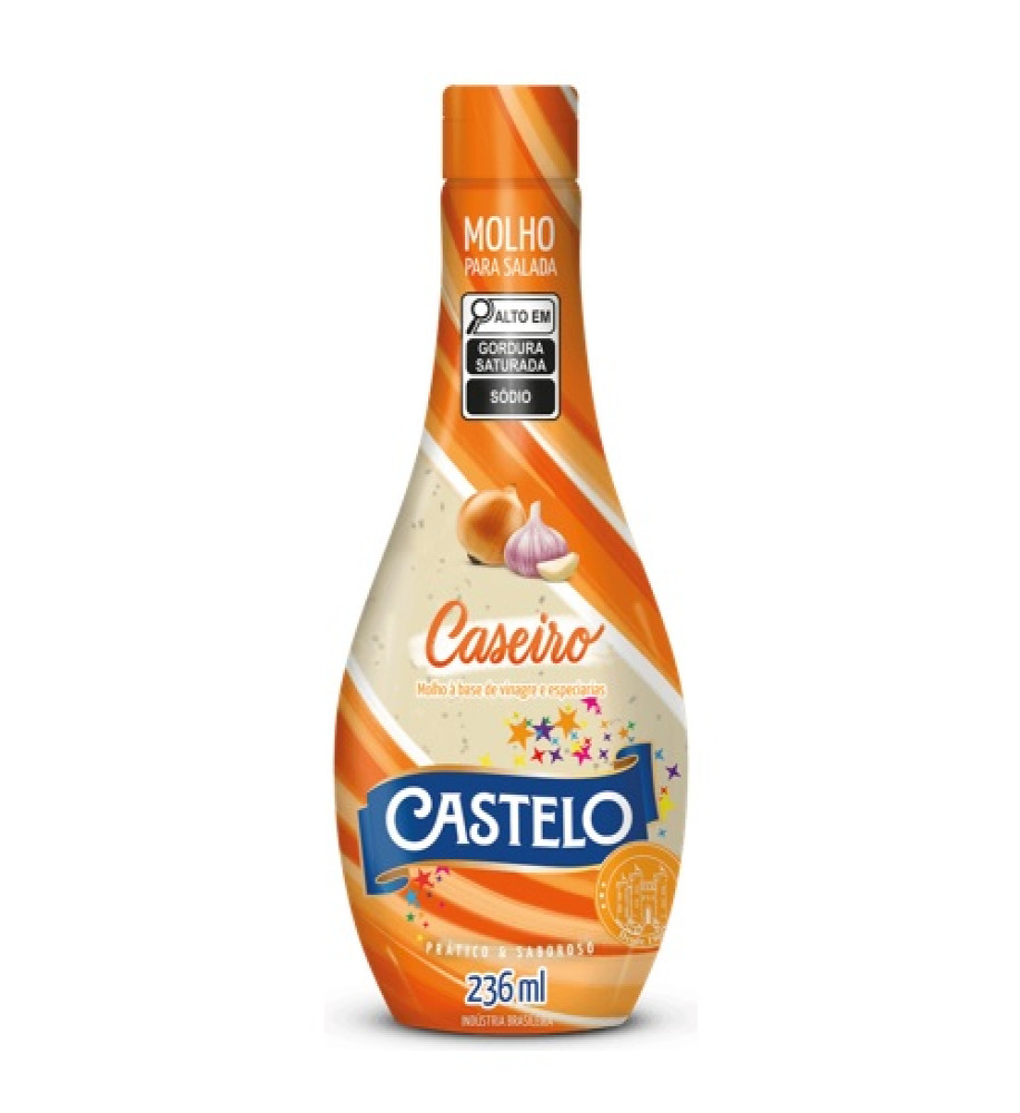MOLHO DE SALADA CASEIRO CASTELO 236ML