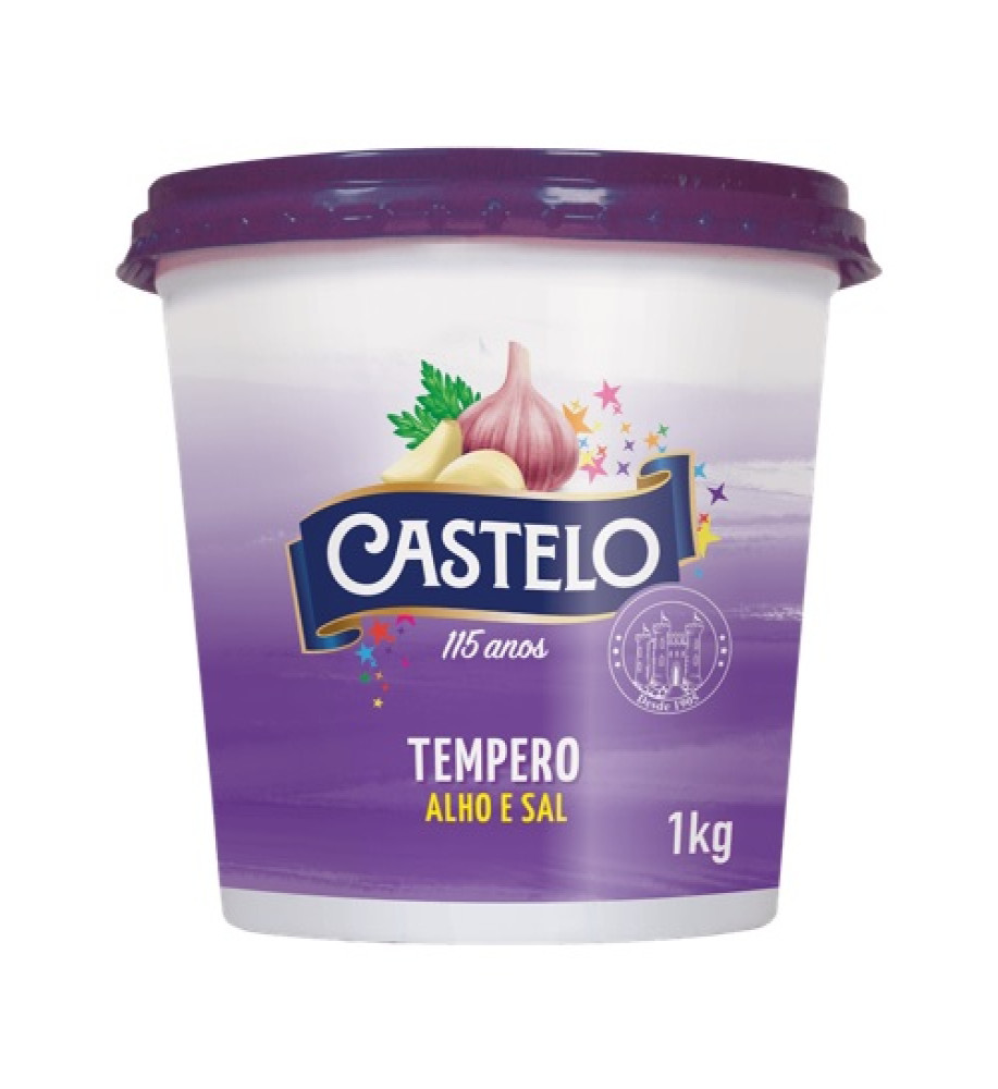 TEMPERO ALHO E SAL CASTELO 1KG