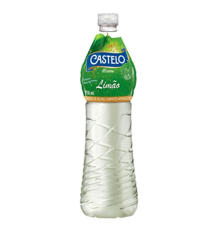 VINAGRE CASTELO ÁLCOOL E LIMÃO 750ML