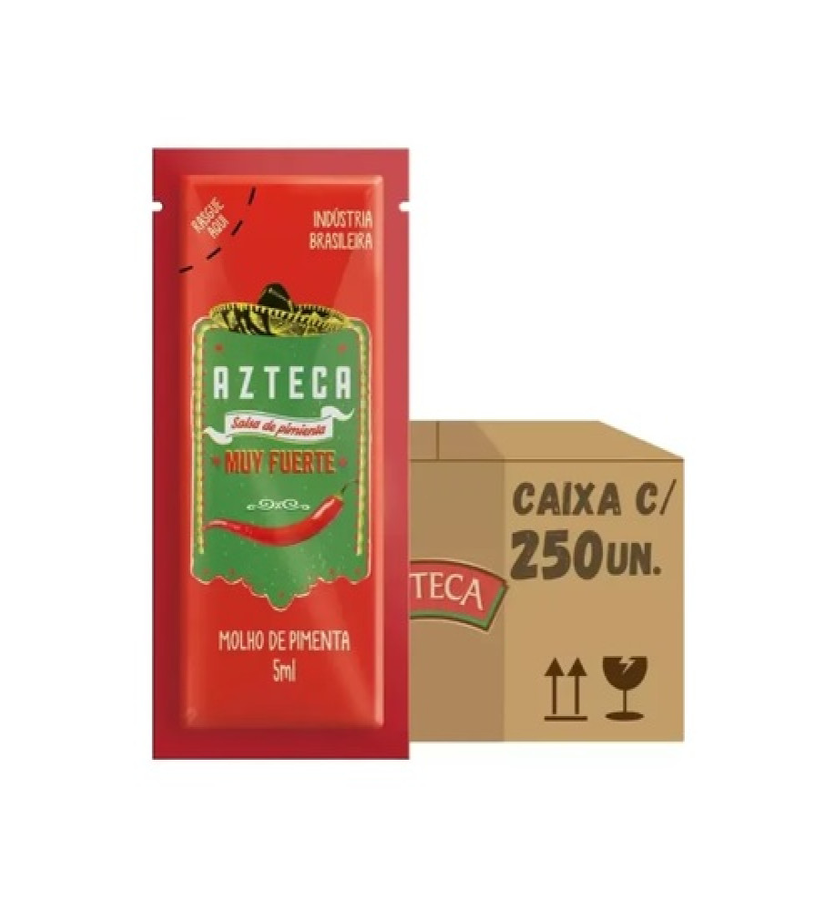 MOLHO DE PIMENTA AZTECA SACHÊ 250X5ML