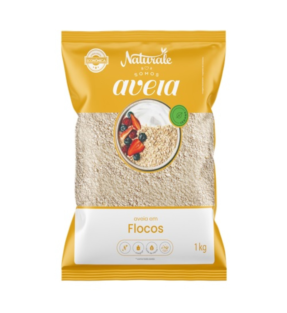 AVEIA EM FLOCOS NATURALE 1KG