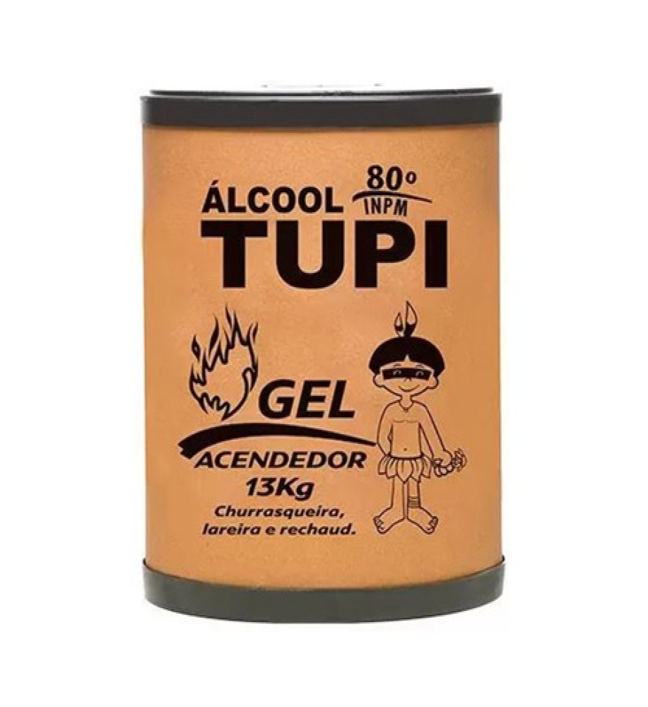 ÁLCOOL EM GEL ACENDEDOR 80° TUPI 13KG