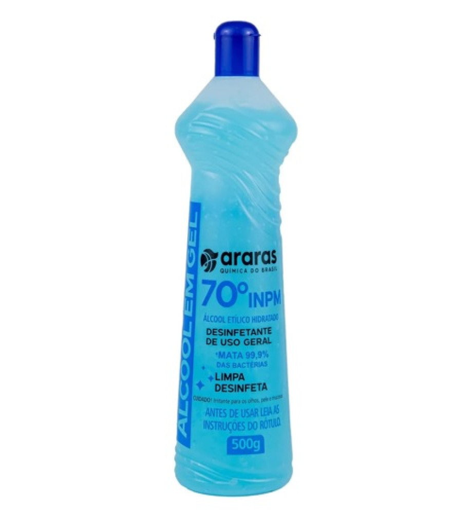 ÁLCOOL EM GEL 70° ARARAS 500G