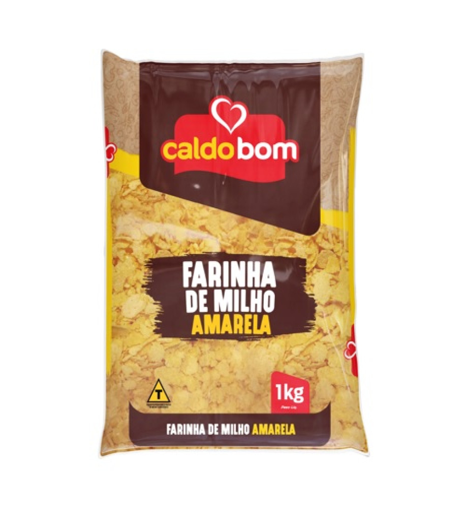 FARINHA DE MILHO AMARELA CALDO BOM 1KG