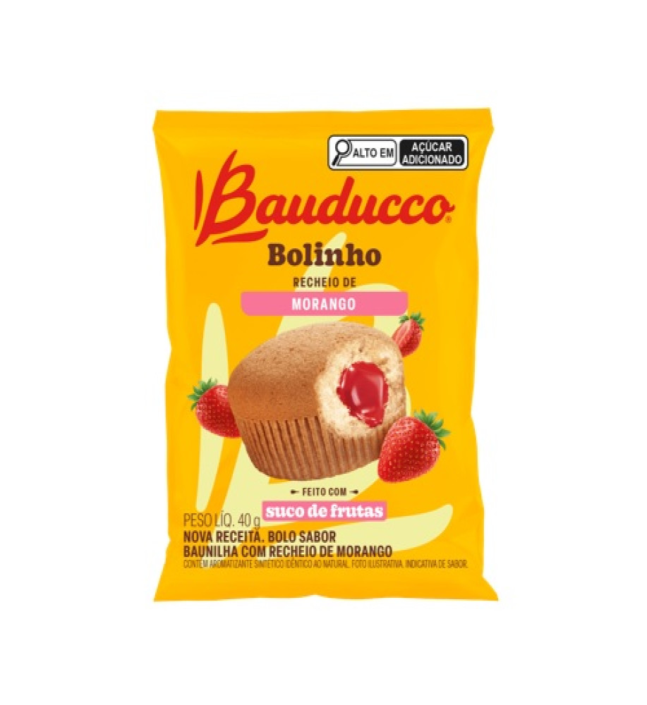 BOLINHO BAUDUCCO MORANGO 16X40G