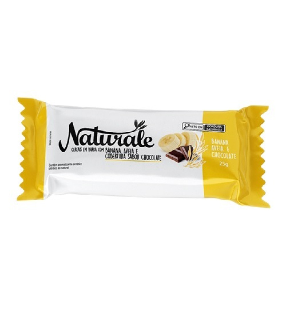 BARRA DE CEREAL NATURALE BANANA C/CHOCOLATE 25G
