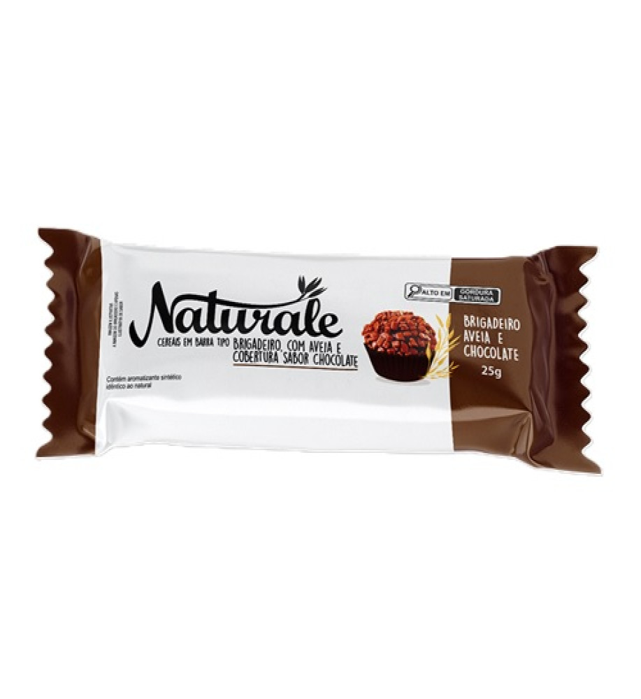 BARRA DE CEREAL NATURALE BRIGADEIRO C/CHOCOLATE 25G