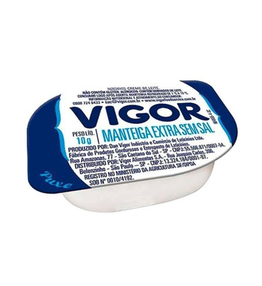 MANTEIGA VIGOR S/SAL 192X10G
