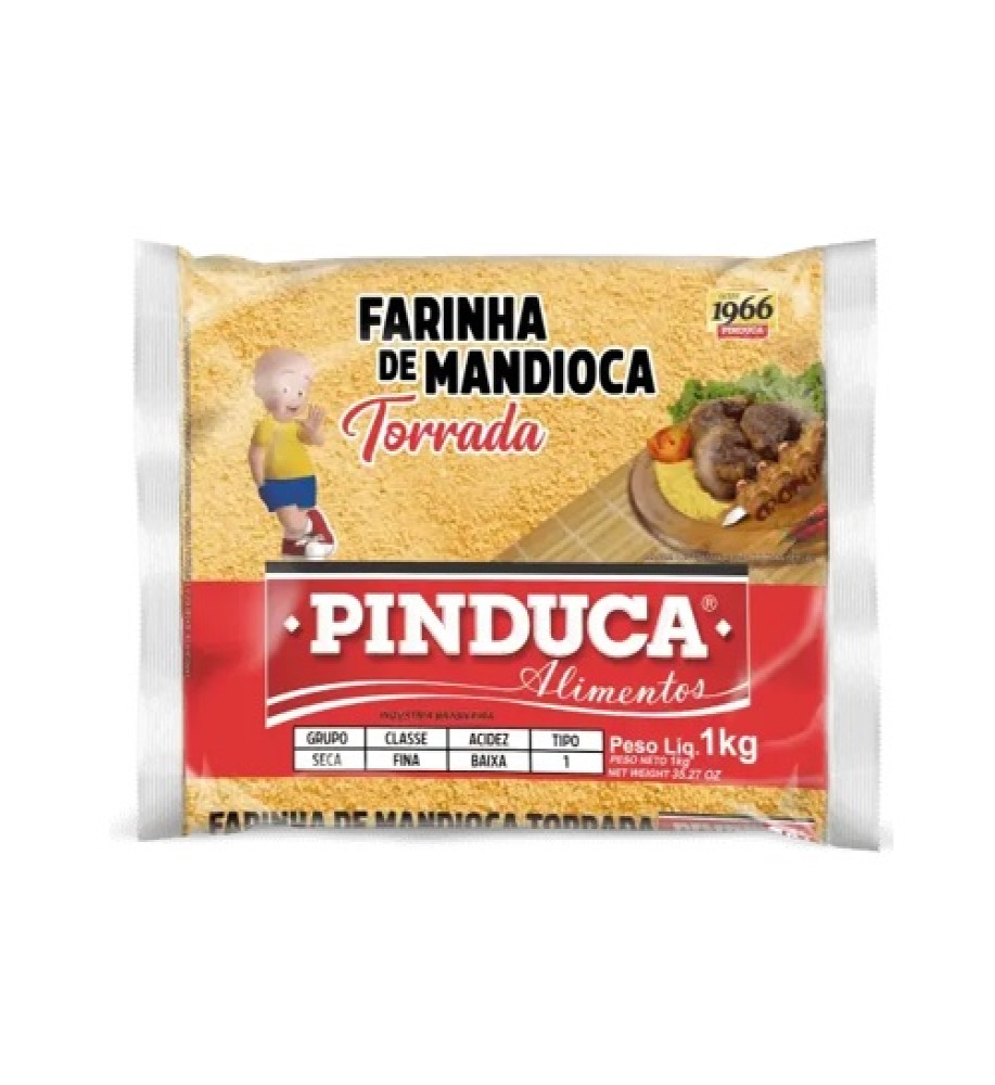 FARINHA DE MANDIOCA TORRADA FINA PL PINDUCA 1KG
