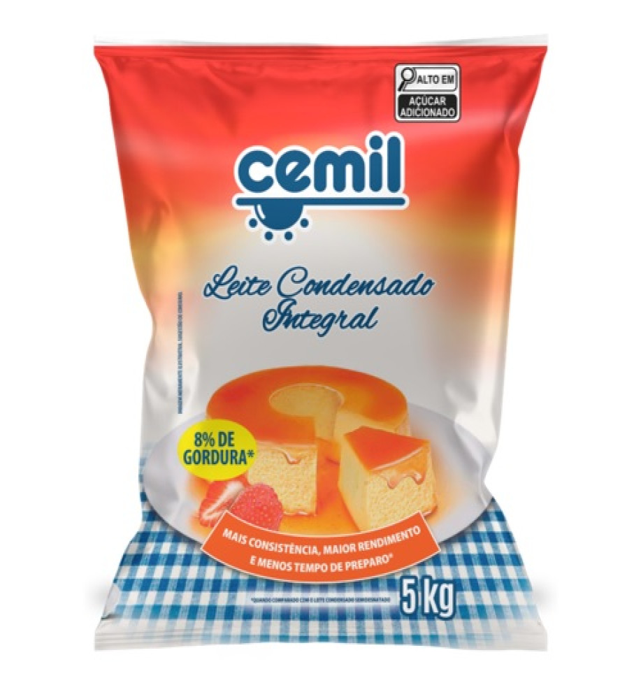 LEITE CONDENSADO 8% CEMIL 5KG