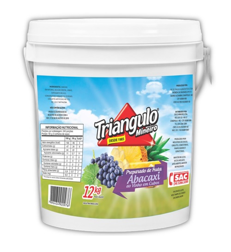 PREPARADO ABACAXÍ/VINHO TRIÂNGULO 4,1KG