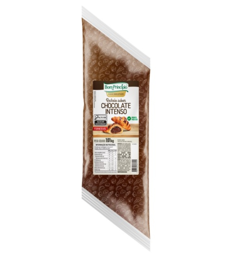 RECHEIO FORNEÁVEL CHOCOLATE INTENSO BOM PRINCÍPIO 1KG