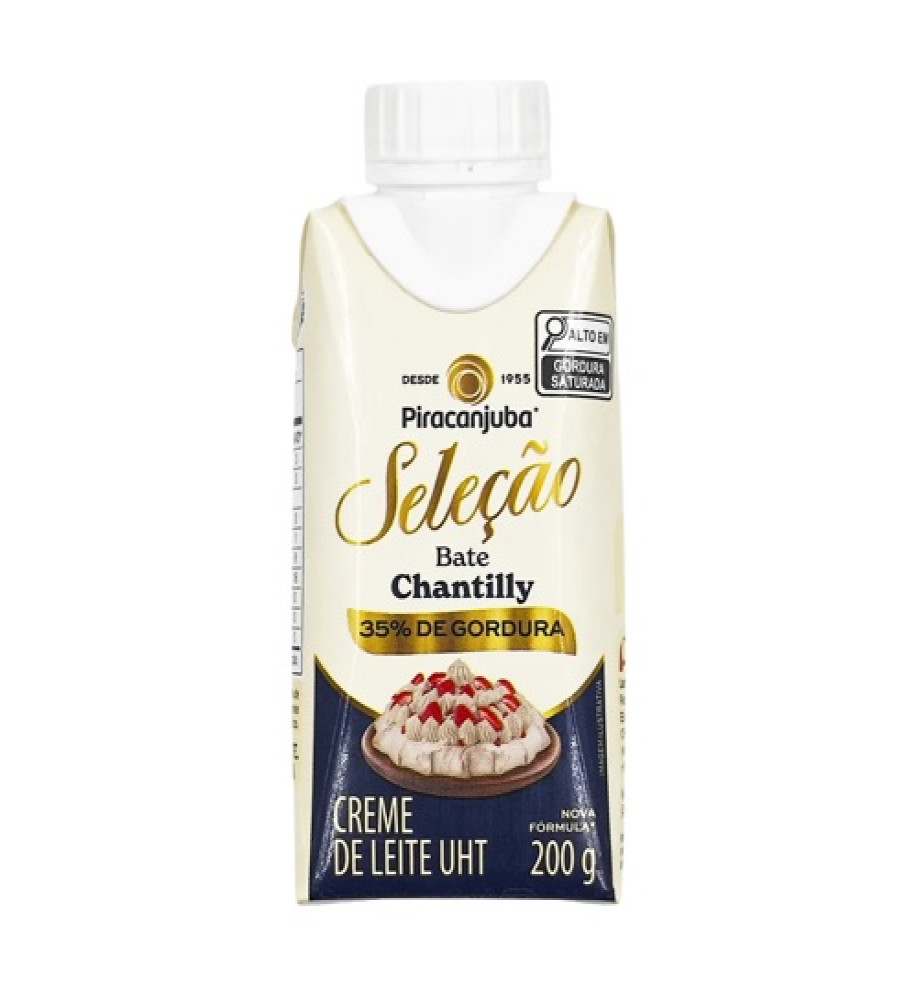 CREME DE LEITE TIPO CHANTILLY PIRACANJUBA 200G
