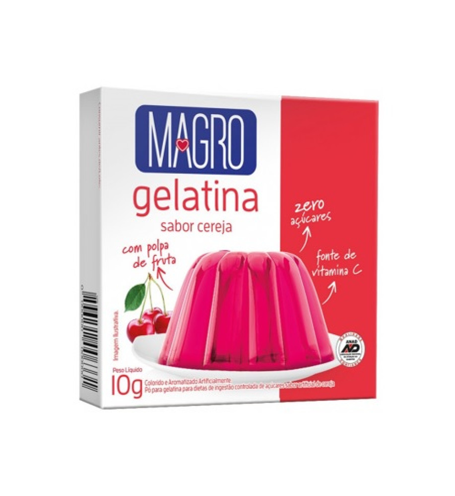 GELATINA MAGRO CEREJA 10G