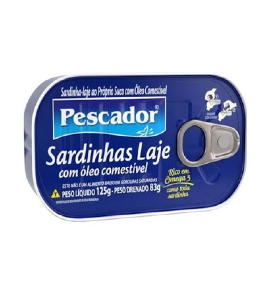 SARDINHA PESCADOR C/ÓLEO 125G